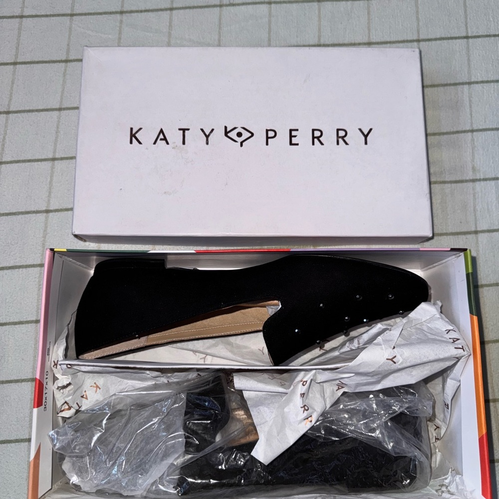 Katy Perry Collections Black Flats for Effortless Style